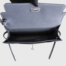 KELLY DEPECHES 25 EPSOM LEATHER GRIS MISTY WITH PALLADIUM HARDWARE (PHW)