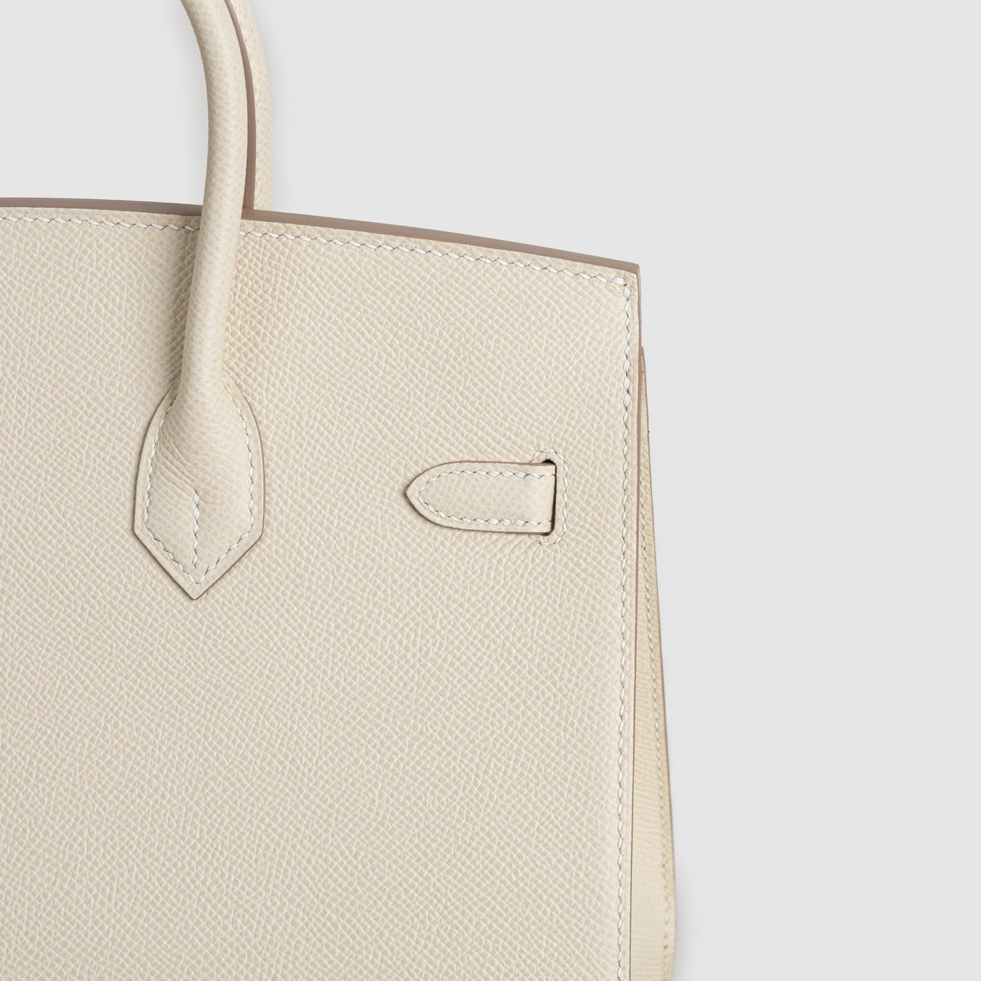 BIRKIN 25 (SELLIER SHAPE) EPSOM LEATHER CEAIE WITH PALLADIUM HARDWARE (PHW)