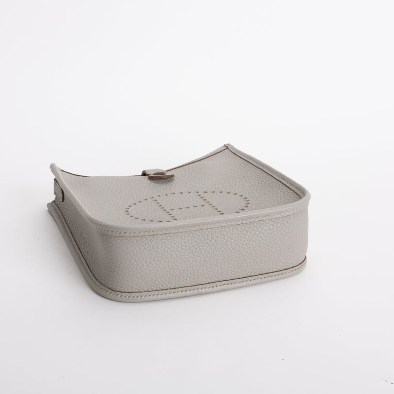 MINI EVELYNE (TPM) CLEMENCE LEATHER BETON WITH PALLADIUM HARDWARE (PHW)