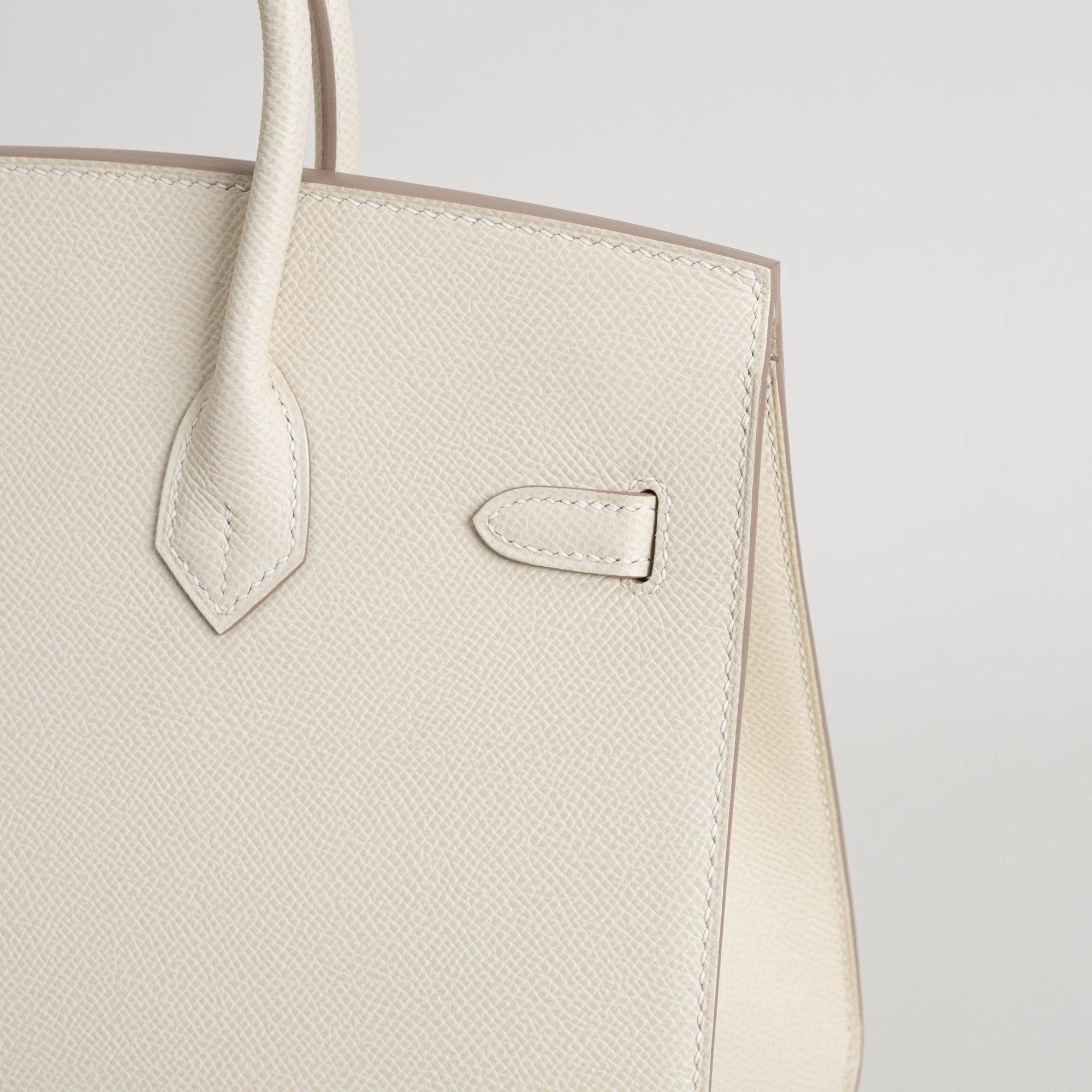 BIRKIN 25 EPSOM LEATHER (SELLIER SHAPE) CRAIE WITH GOLD HARDWARE (GHW)