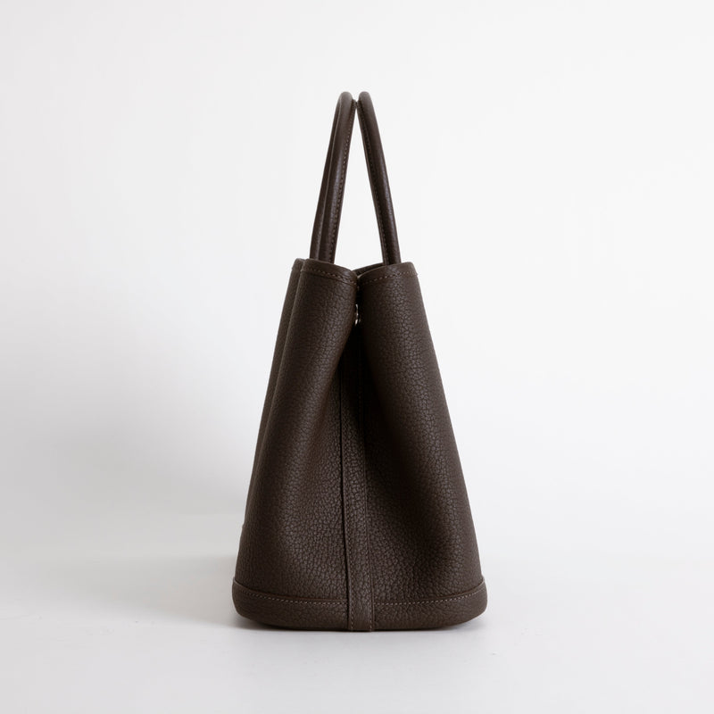 GARDEN PARTY 30 NEGONDA LEATHER EBENE WITH PALLADIUM HARDWARE (PHW)