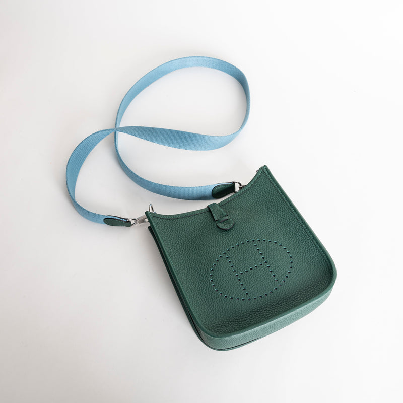 MINI EVELYNE (TPM) CLEMENCE LEATHER MALACHITE WITH PALLADIUM HARDWARE (PHW)