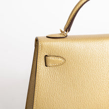 MINI KELLY II (20) CHEVRE LEATHER METALLIC DORE WITH GOLD HARDWARE (GHW)