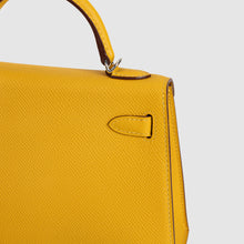 MINI KELLY II (20) EPSOM LEATHER JAUNE AMBRE WITH PALLADIUM HARDWARE (PHW)