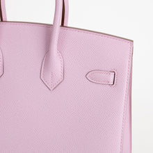 BIRKIN 25 EPSOM LEATHER (SELLIER SHAPE) MAUVE SYLVESTRE WITH PALLADIUM HARDWARE (PHW)