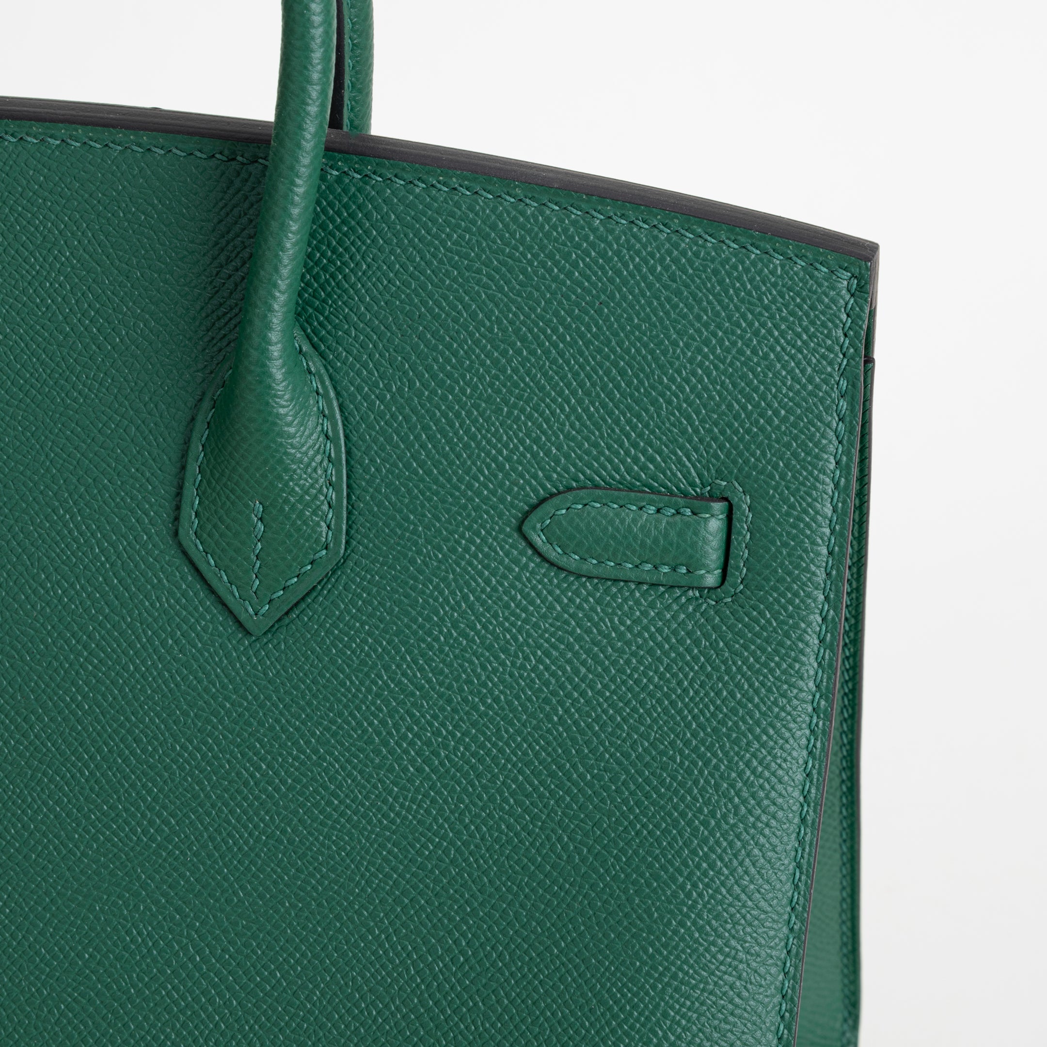 BIRKIN 25 EPSOM LEATHER (SELLIER SHAPE) VERT MOYEN WITH GOLD HARDWARE (GHW)