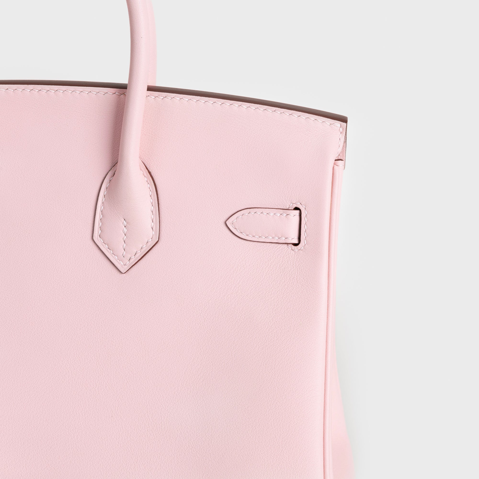 BIRKIN 25 SWIFT LEATHER ROSE SAKURA WITH PALLADIUM HARDWARE (PHW)