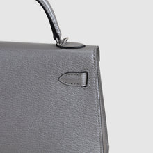 MINI KELLY II (20) CHAMKILLIGHT CHÈVRE LEATHER GRIS ARGENTE WITH PALLADIUM HARDWARE (PHW)