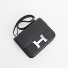 CONSTANCE 24 EPSOM LEATHER NOIR (BLACK) WITH PALLADIUM HARDWARE (PHW)