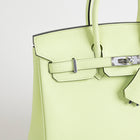 BIRKIN 25 TOGO LEATHER VERT ABSINTHE WITH PALLADIUM HARDWARE (PHW)