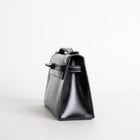 KELLY POCHETTE SO BLACK BOX CALF LEATHER WITH PVD BLACK HARDWARE (LIMITED)