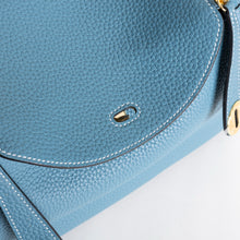 LINDY 26 CLEMENCE LEATHER BLEU JEAN WITH GOLD HARDWARE (GHW)