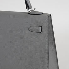 KELLY 25 EPSOM LEATHER GRIS MEYER WITH PALLADIUM HARDWARE (PHW)