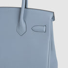 BIRKIN 30 TOGO LEATHER BLEU LIN WITH PALLADIUM HARDWARE (PHW)