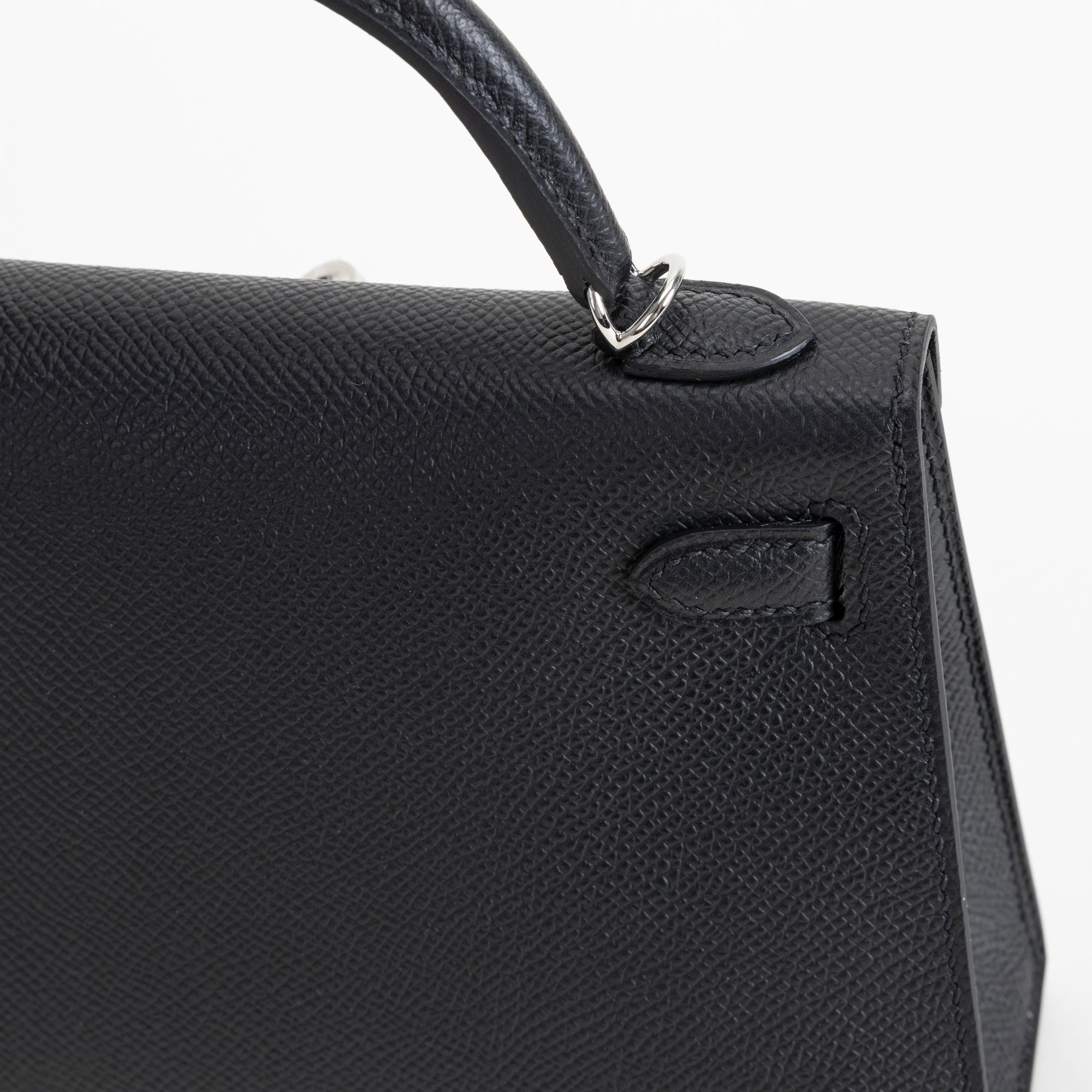 MINI KELLY II (20) EPSOM LEATHER NOIR (BLACK) WITH PALLADIUM HARDWARE (PHW)