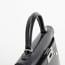 MINI KELLY II (20) BLACK BOX CALF LEATHER WITH PALLADIUM HARDWARE (PHW)