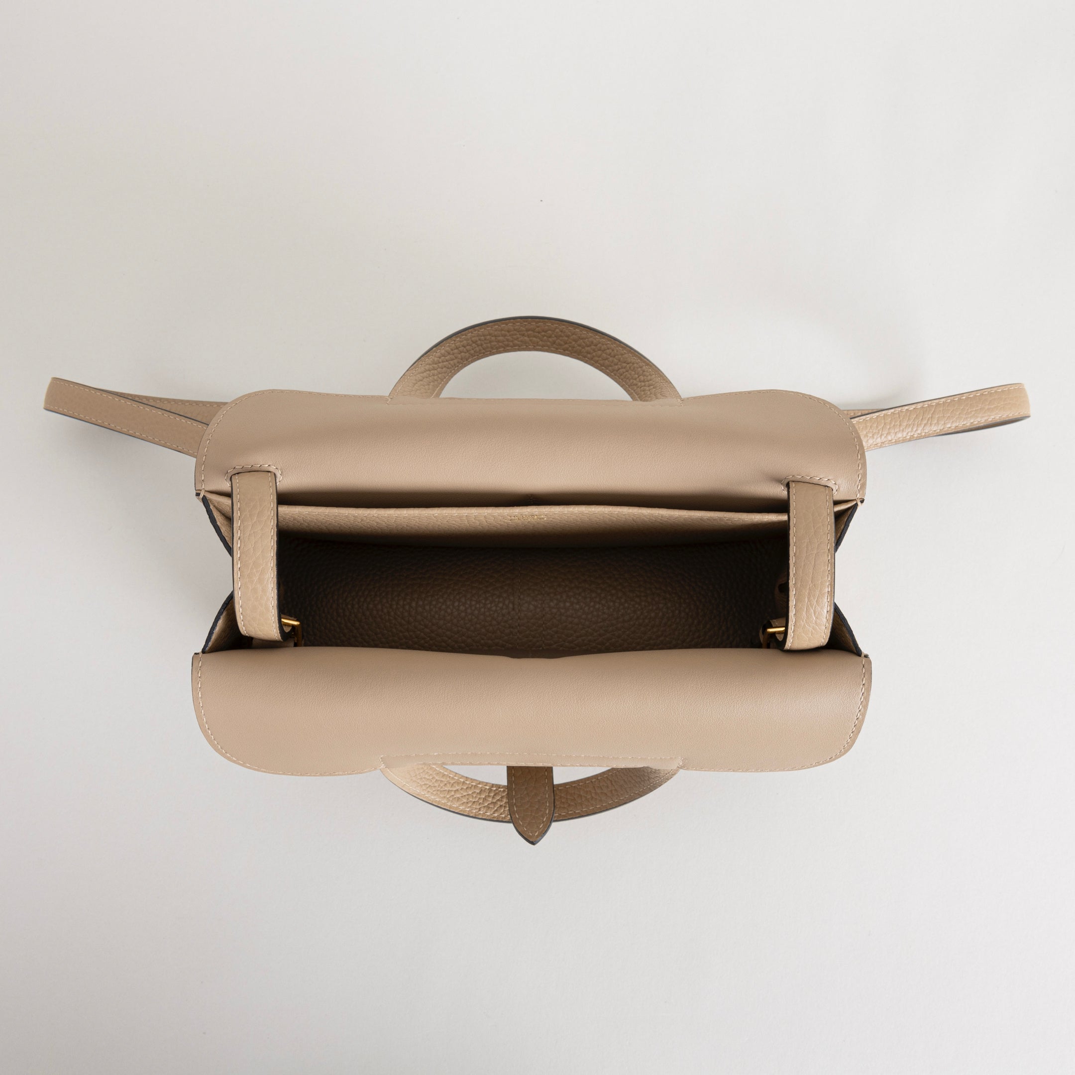 HALZAN 25 CLEMENCE LEATHER TRENCH WITH GOLD HARDWARE (GHW)