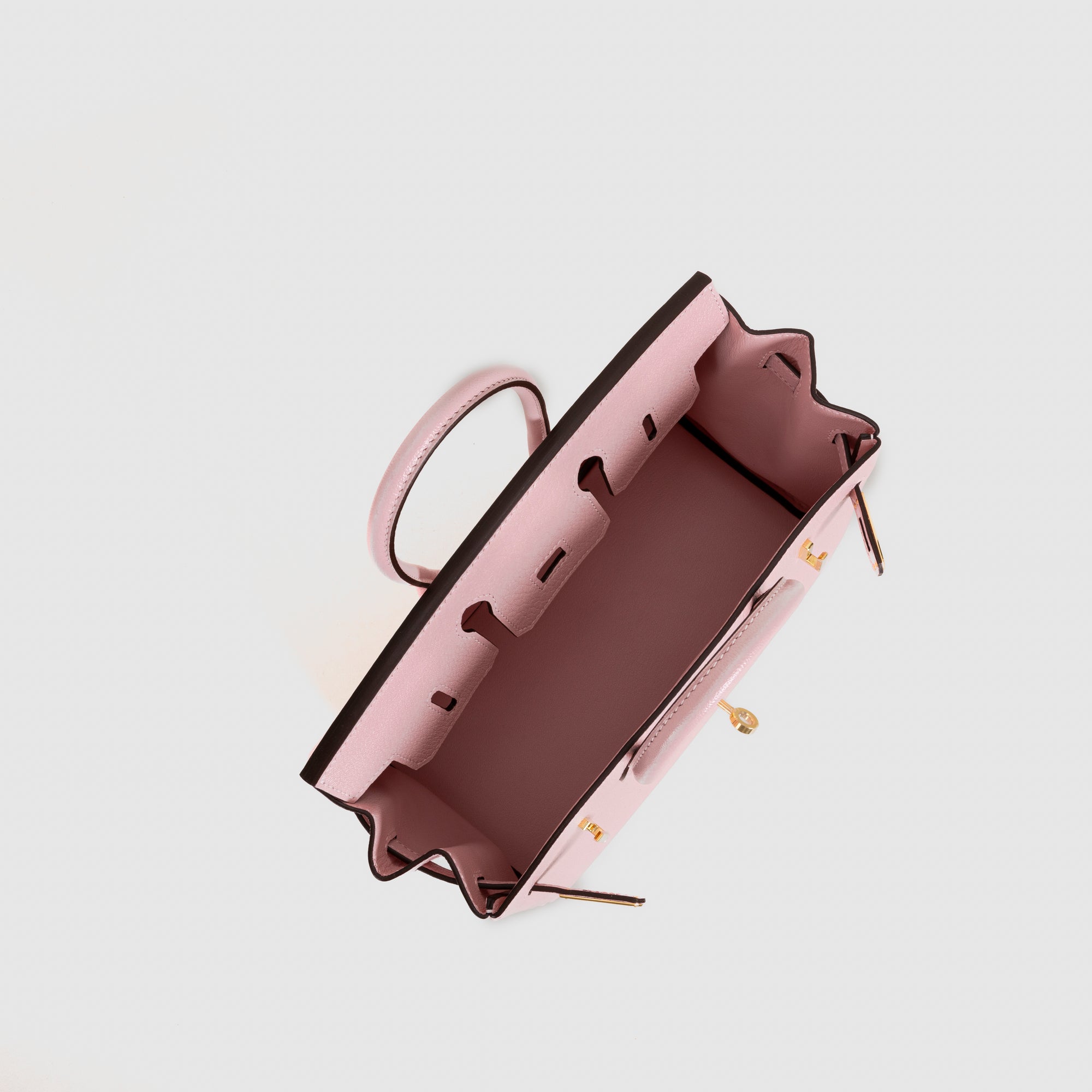 BIRKIN 25 CHEVRE LEATHER ROSE SAKURA WITH GOLD HARDWARE (GHW)