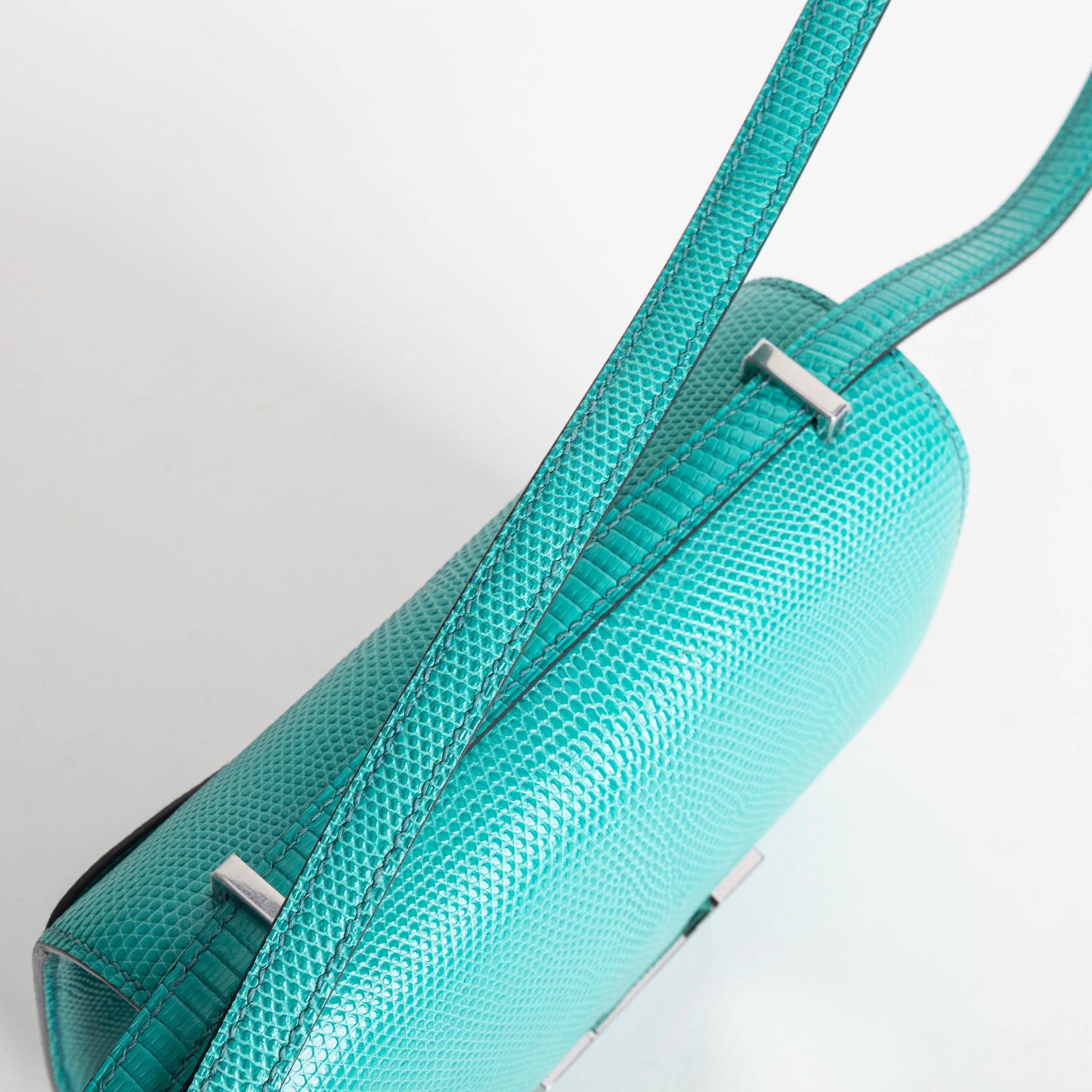 CONSTANCE 18 (MINI) LIZARD LEATHER MENTHE WITH PALLADIUM HARDWARE (PHW)