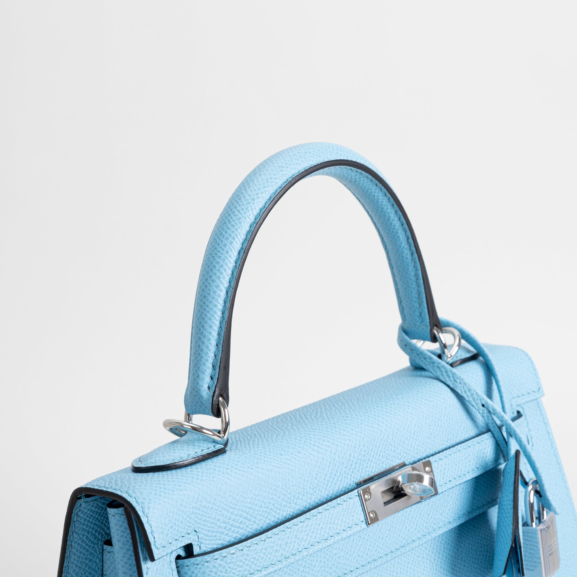 KELLY 25 EPSOM LEATHER CELESTE WITH PALLADIUM HARDWARE (PHW)