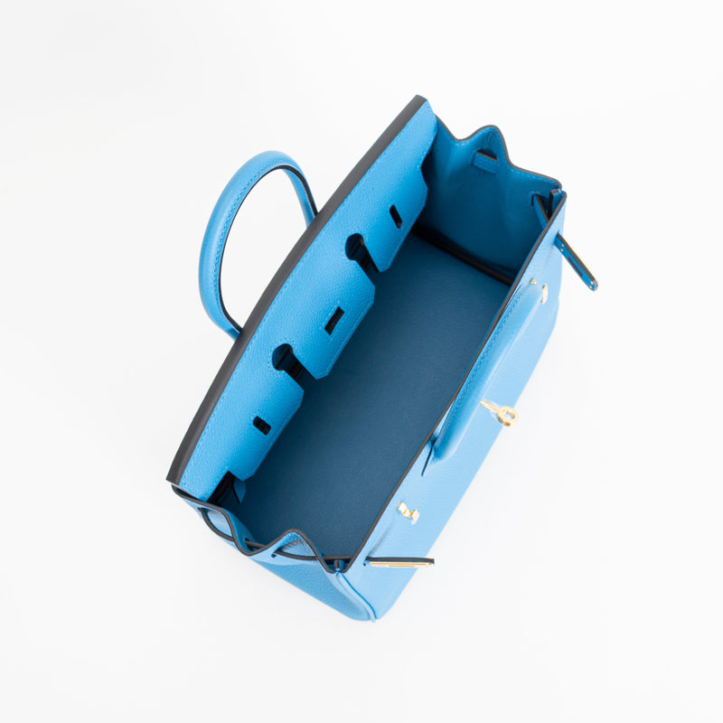 BIRKIN 25 TOGO LEATHER BLEU ZANZIBAR WITH GOLD HARDWARE (GHW)