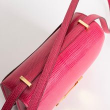 CONSTANCE 18 (MINI) LIZARD LEATHER ROSE FUCHSIA WITH GOLD HARDWARE (GHW)