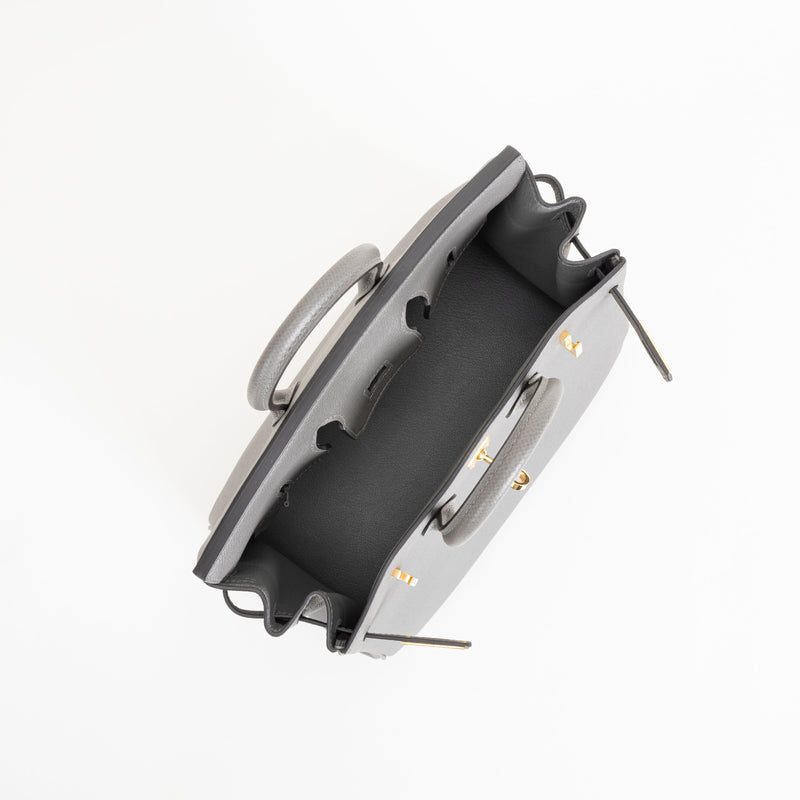 BIRKIN 25 EPSOM LEATHER GRIS MEYER WITH GOLD HARDWARE (GHW)