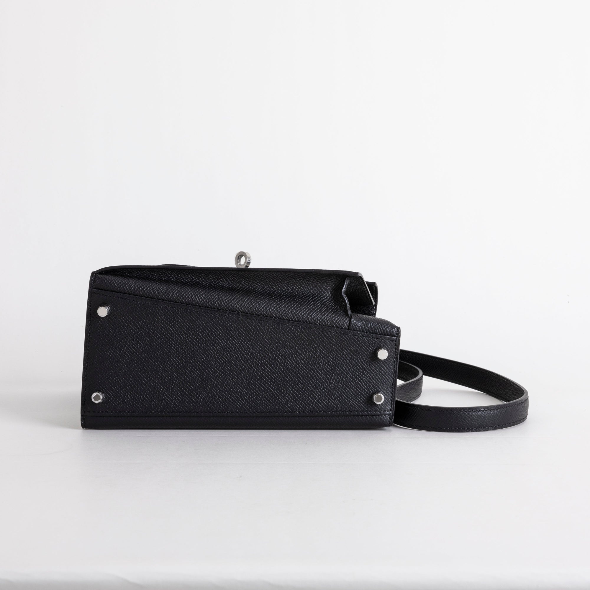 KELLY DESORDRE EPSOM LEATHER NOIR (BLACK) WITH PALLADIUM HARDWARE (PHW)