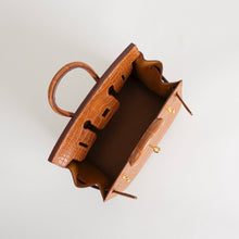 BIRKIN 20 (SELLIER SHAPE) MATTE MISSISSIPPIENSIS ALLIGATOR LEATHER GOLD WITH GOLD HARDWARE (GHW)