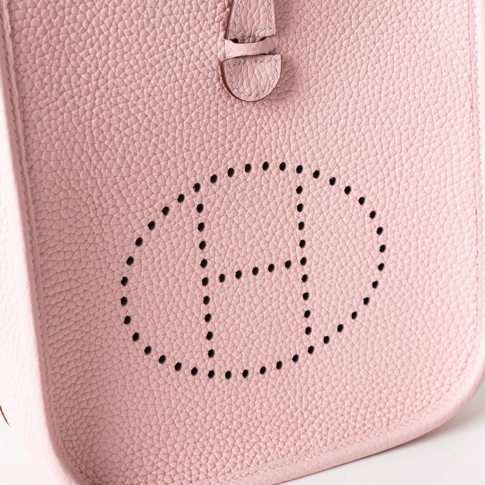 MINI EVELYNE (TPM) CLEMENCE LEATHER ROSE SAKURA WITH PALLADIUM HARDWARE (PHW)