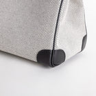 BIRKIN 25 ECRU TOILE SWIFT LEATHER NOIR (BLACK) WITH PALLADIUM HARDWARE (PHW)