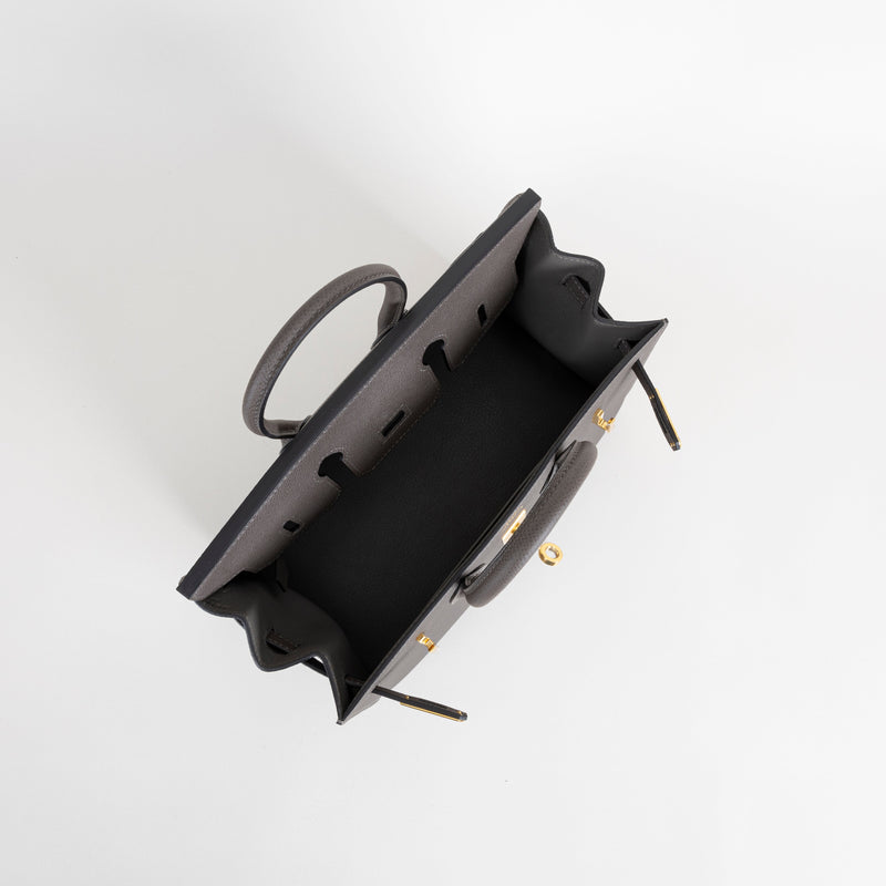 BIRKIN 25 EPSOM LEATHER (SELLIER SHAPE) ETAIN WITH GOLD HARDWARE (GHW)