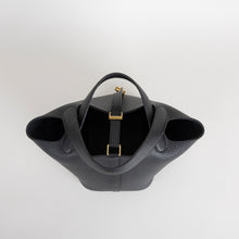PICOTIN 18 LOCK CLEMENCE LEATHER NOIR (BLACK) WITH GOLD HARDWARE (GHW)