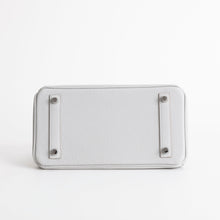 BIRKIN 25 TOGO LEATHER BLEU GLACIER WITH PALLADIUM HARDWARE (PHW)