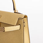 MINI KELLY II (20) CHEVRE LEATHER METALLIC DORE WITH GOLD HARDWARE (GHW)