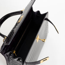 KELLY 25 SHINY (LISSE) NILOTICUS CROCODILE LEATHER CASSIS WITH GOLD HARDWARE (GHW)