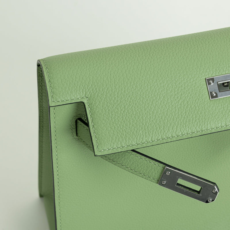 KELLY DANSE EVERCOLOR LEATHER VERT CRIQUET WITH PALLADIUM HARDWARE (PHW)