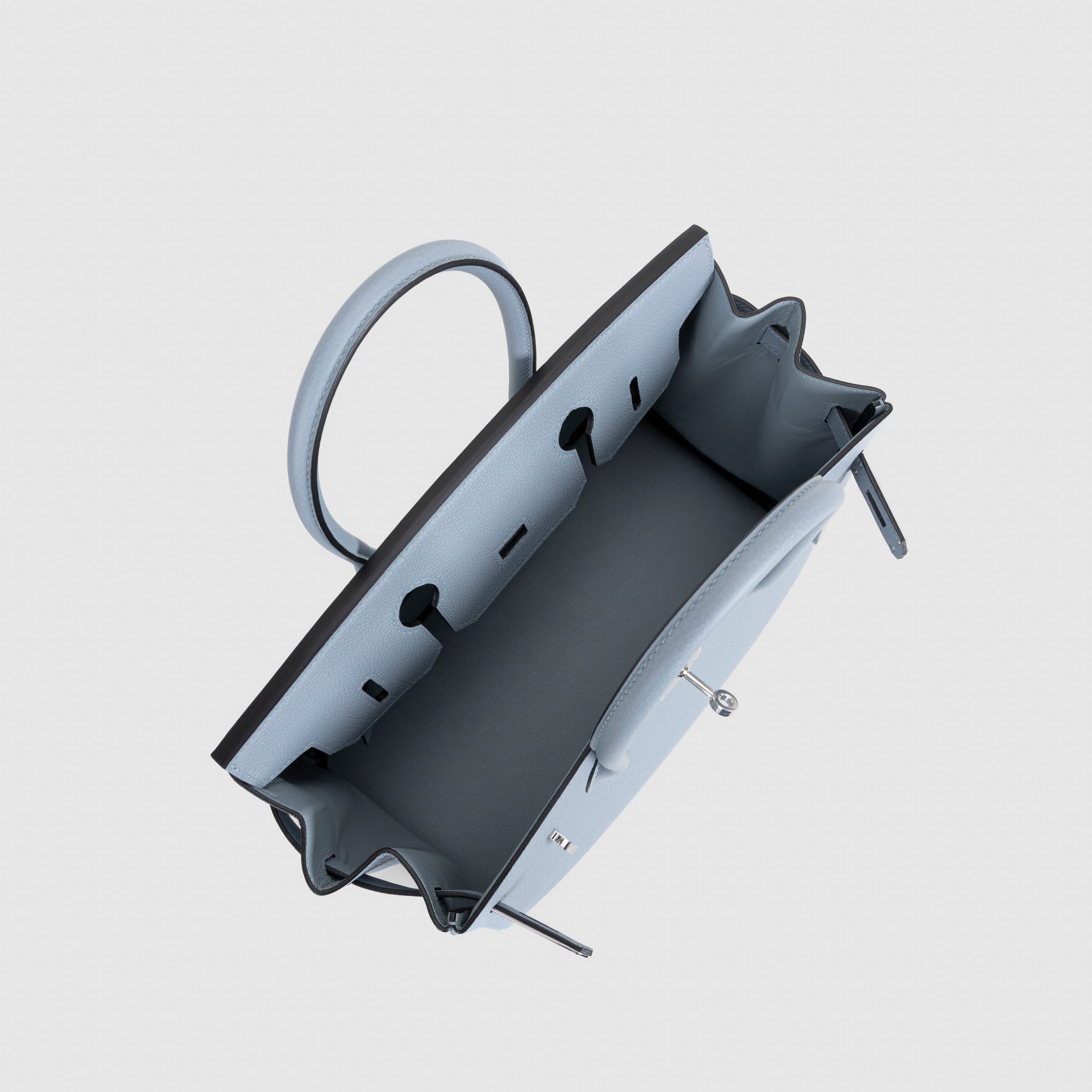 BIRKIN 30 TOGO LEATHER BLEU LIN WITH PALLADIUM HARDWARE (PHW)