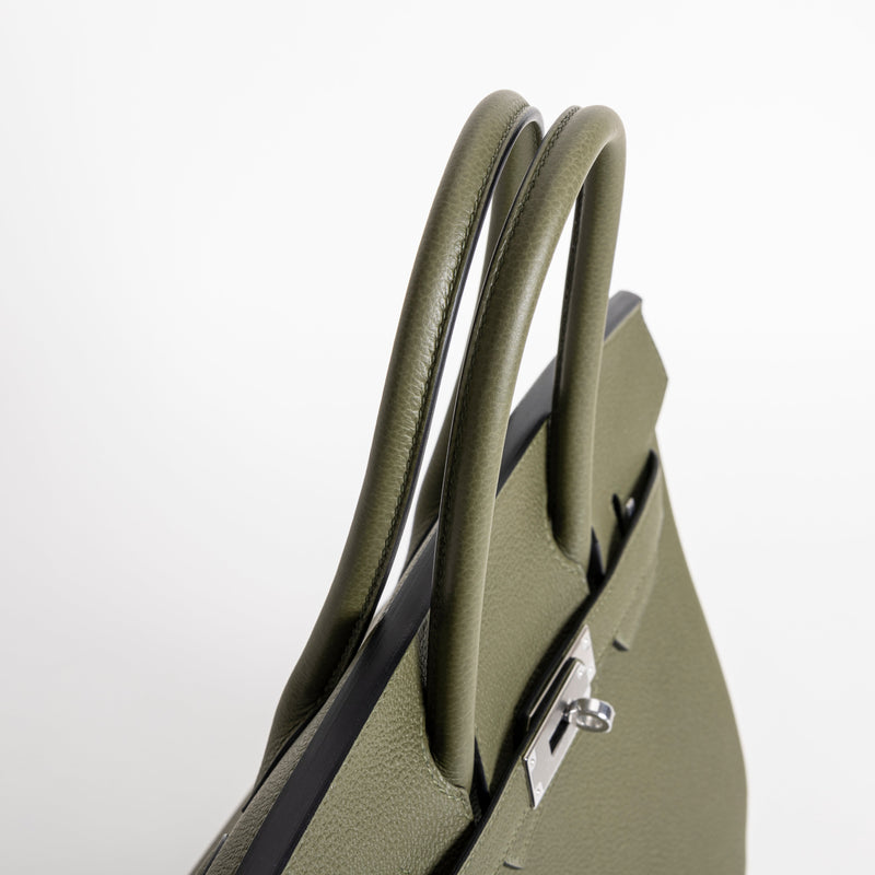 BIRKIN 30 TOGO LEATHER VERT OLIVE WITH PALLADIUM HARDWARE (PHW)