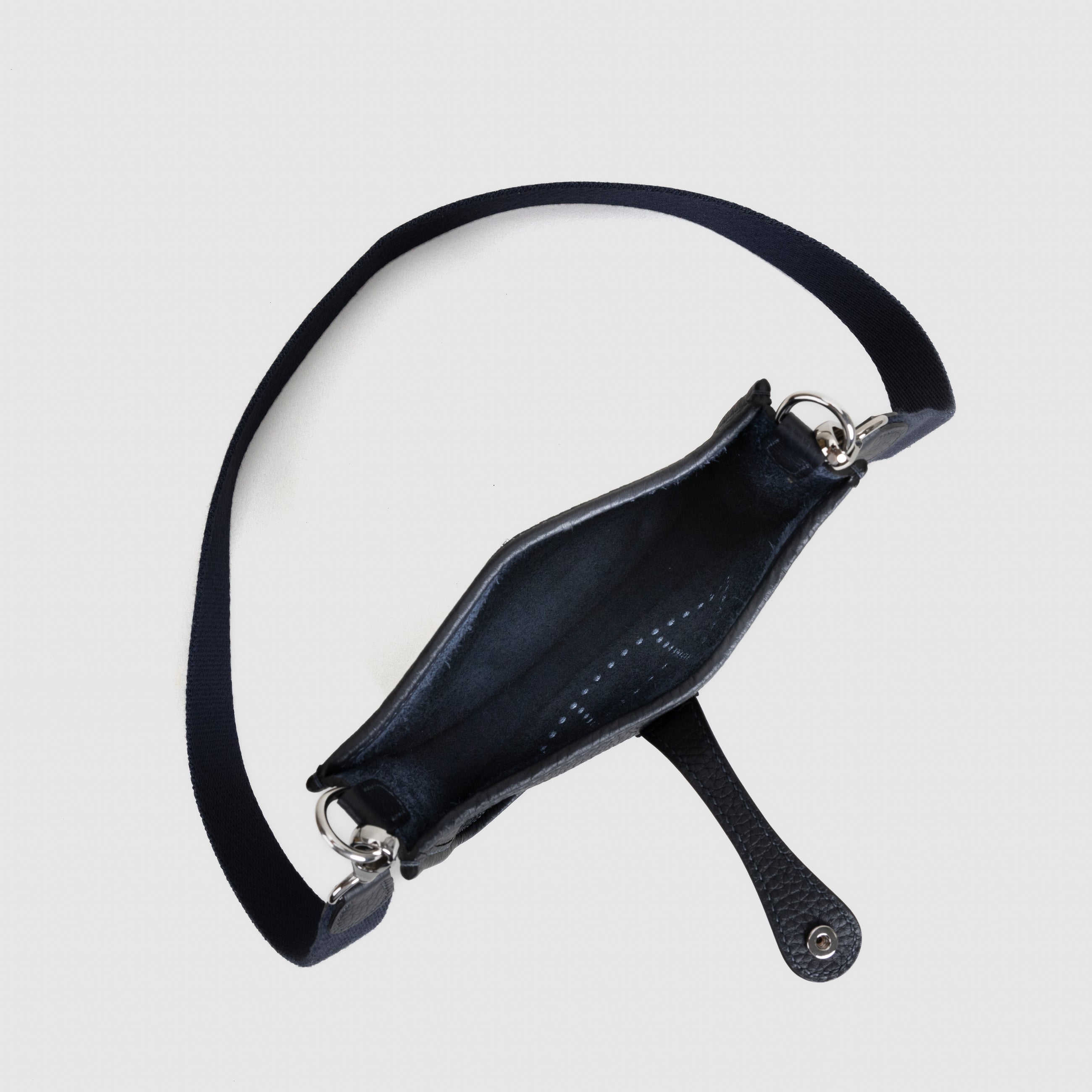 MINI EVELYNE (TPM) CLEMENCE LEATHER BLEU NUIT WITH PALLADIUM HARDWARE (PHW)