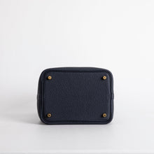 PICOTIN 18 LOCK CLEMENCE LEATHER BLEU NUIT WITH GOLD HARDWARE (GHW)