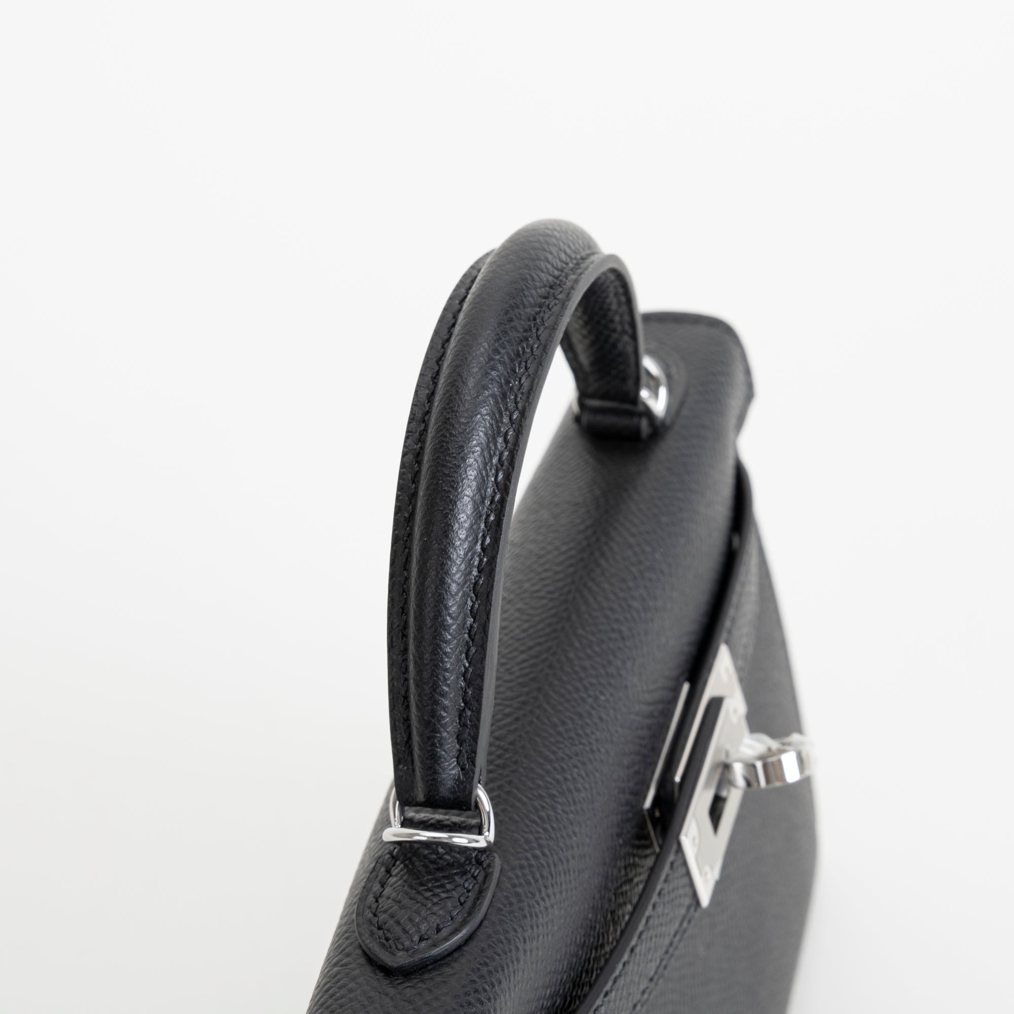MINI KELLY II (20) EPSOM LEATHER NOIR (BLACK) WITH PALLADIUM HARDWARE (PHW)