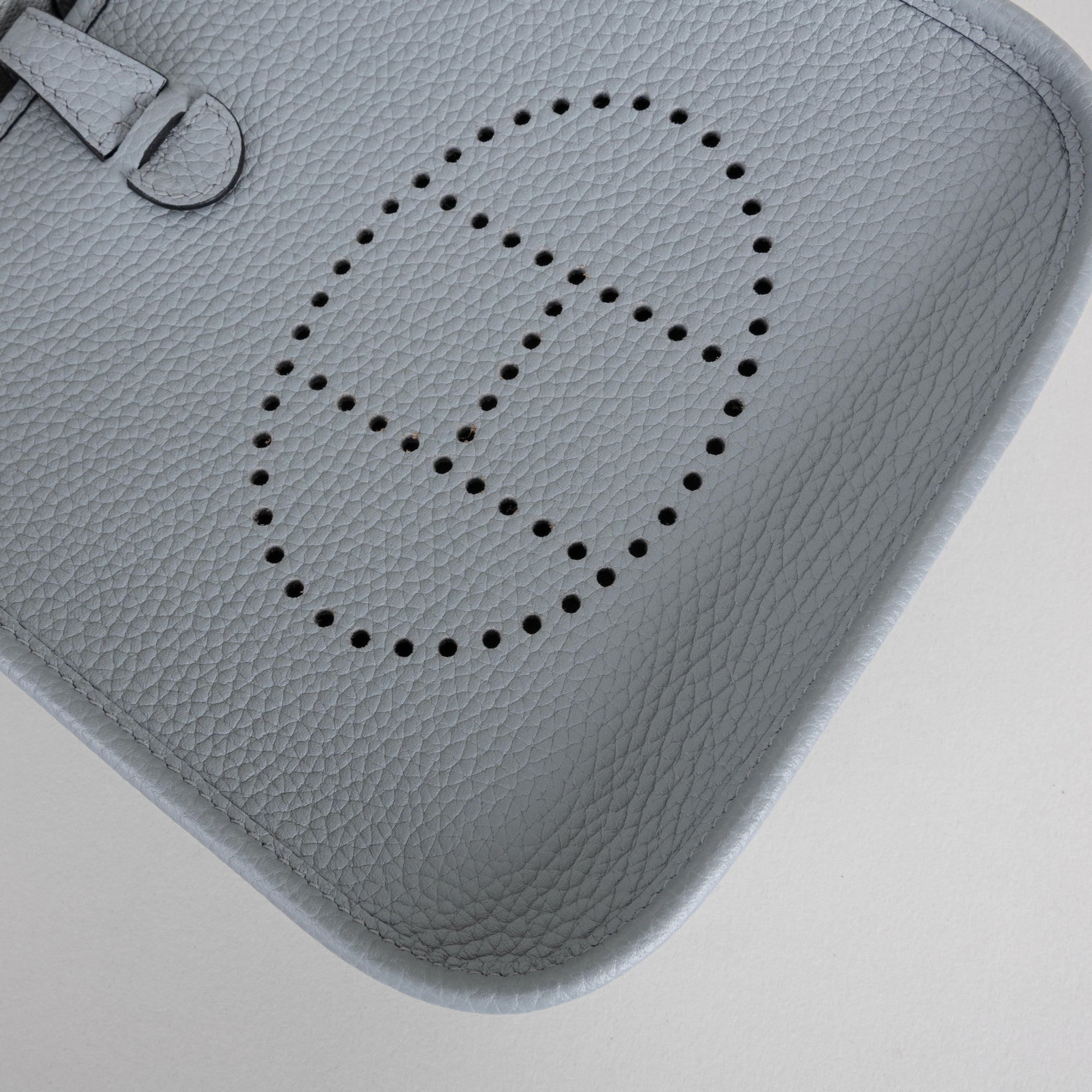 MINI EVELYNE (TPM) CLEMENCE LEATHER BLEU GLACIER WITH GOLD HARDWARE (GHW)