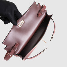 KELLY ELAN CHEVRE LEATHER ROUGE H WITH ROSE GOLD HARDWARE (RGHW)