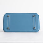 BIRKIN 25 TOGO LEATHER BLEU JEAN WITH PALLADIUM HARDWARE (PHW)