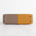 MINI KELLY II (20) CASAQUE EPSOM LEATHER SESAME & ETOUPE & BLEU INDIGO WITH PALLADIUM HARDWARE (PHW)