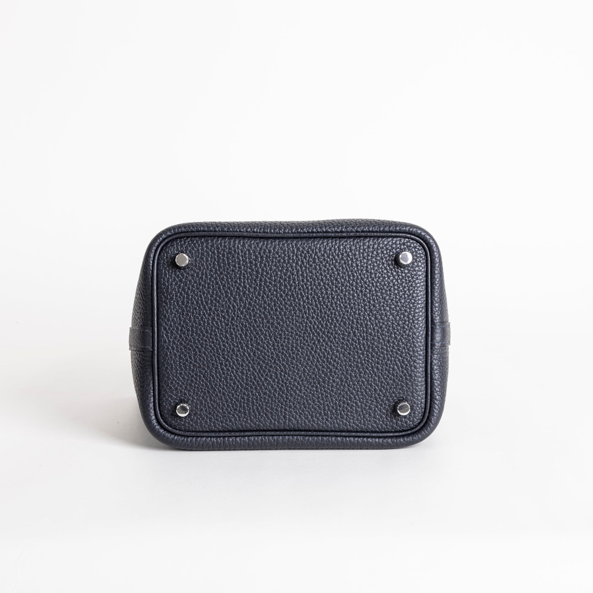 PICOTIN 18 LOCK CLEMENCE LEATHER BLEU NUIT WITH PALLADIUM HARDWARE (PHW)