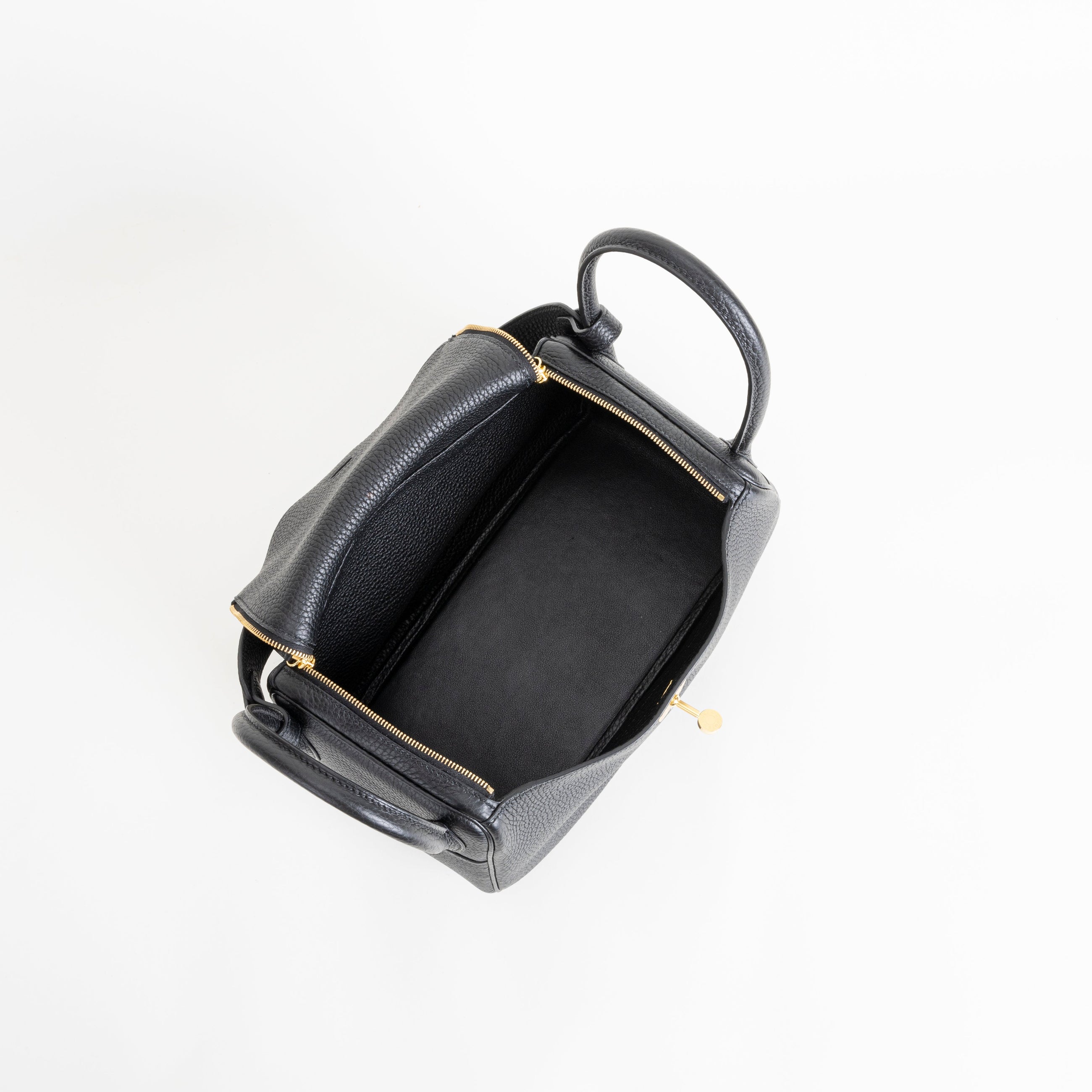 LINDY 26 CLEMENCE LEATHER NOIR (BLACK) WITH GOLD HARDWARE (GHW)