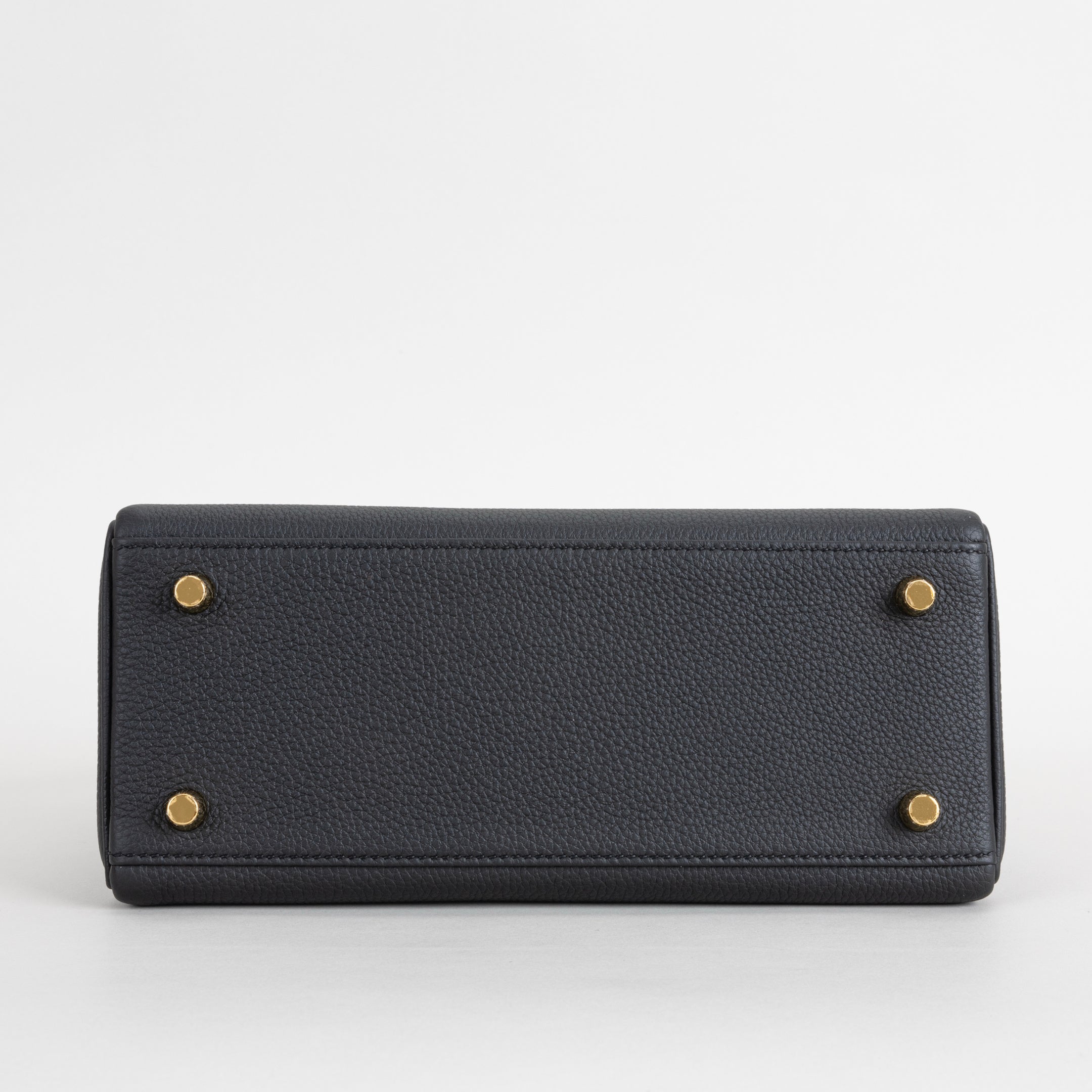 KELLY 25 TOGO LEATHER NOIR (BLACK) WITH GOLD HARDWARE (GHW)