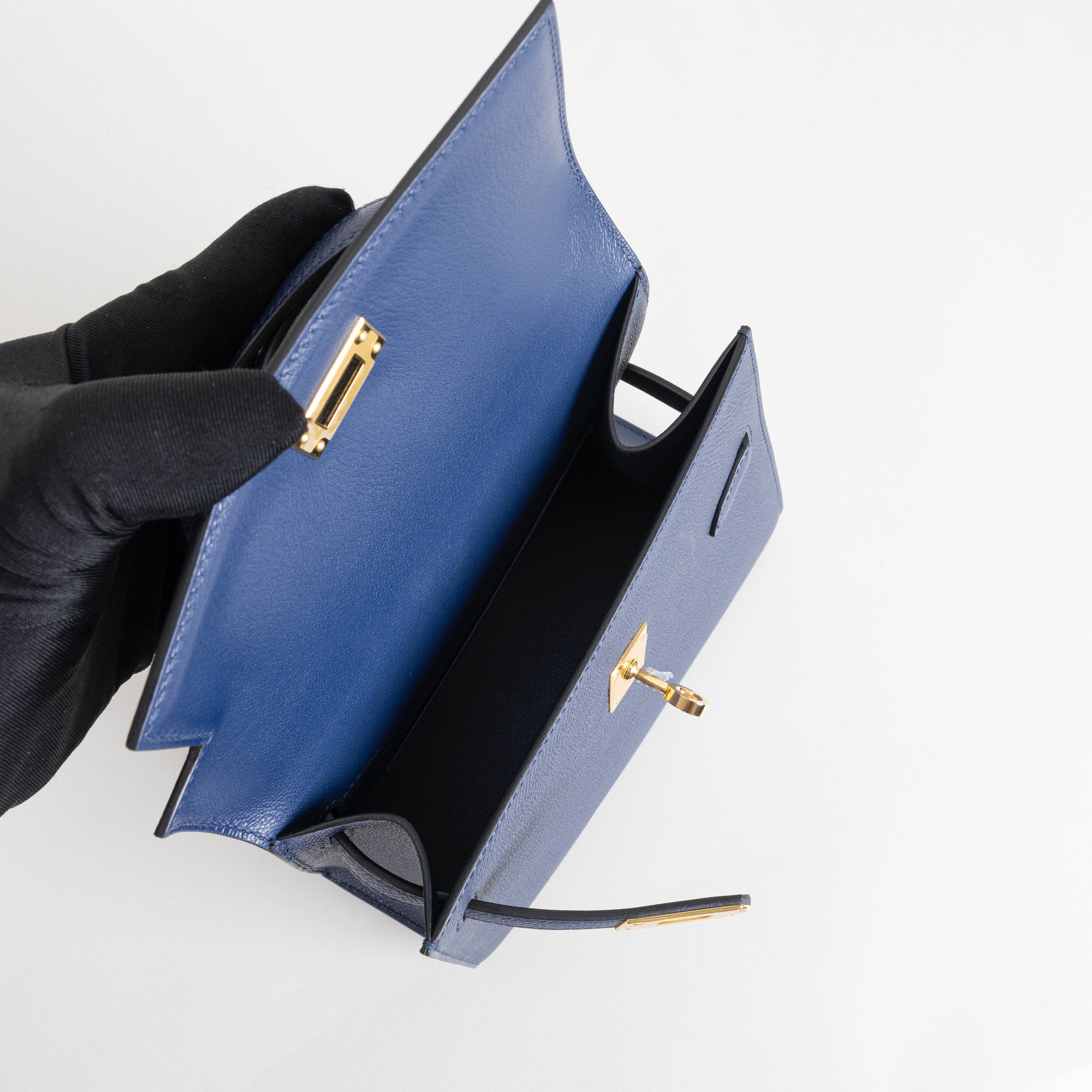 KELLY DESORDRE EPSOM LEATHER BLEU ABYSSE WITH GOLD HARDWARE (GHW)